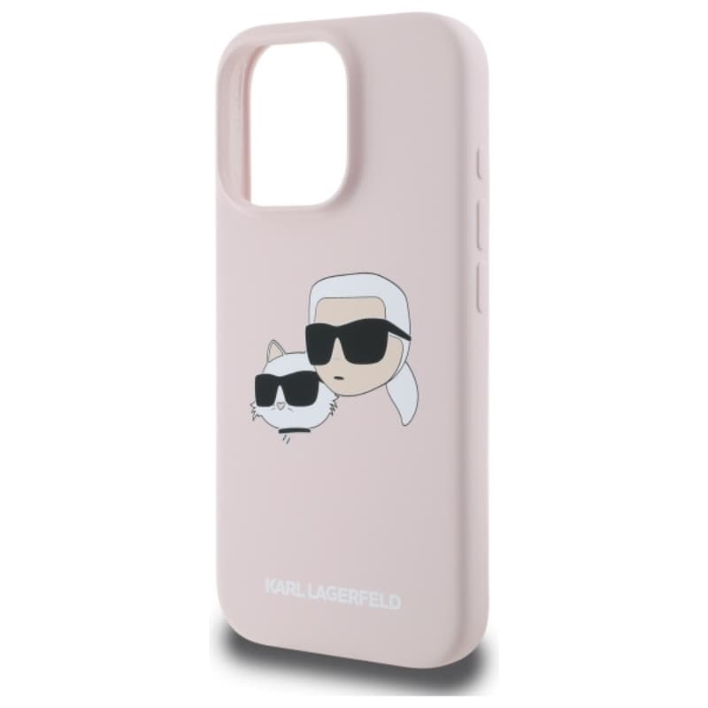 Karl Lagerfeld Silicone Double Heads Print MagSafe - Case iPhone 16 Pro Max (pink) 6