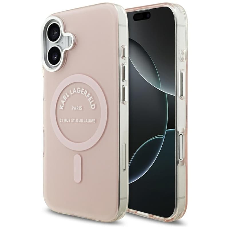 Karl Lagerfeld IML Karl RSG Logo MagSafe - Case for iPhone 17 (pink)