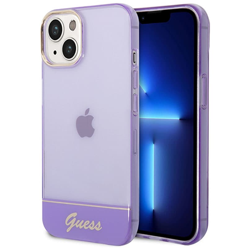 Guess Translucent - Case for iPhone 14 Plus (Purple)
