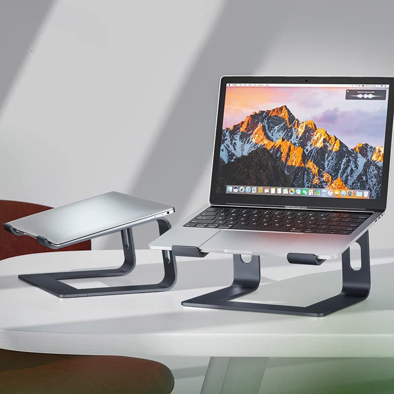 Crong AluBench – Aluminum Laptop Stand (Graphite) 8
