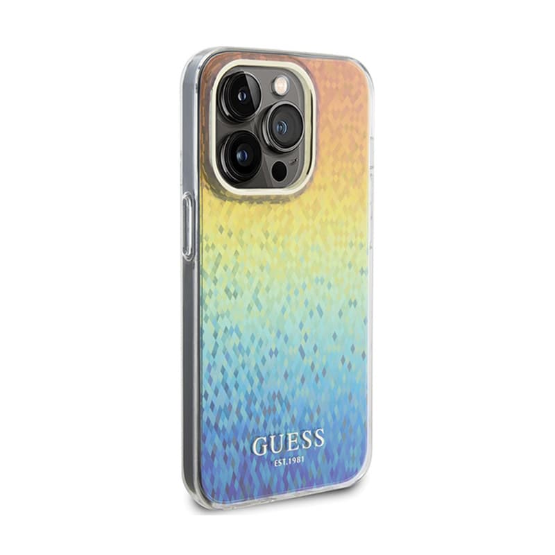 Guess IML Faceted Mirror Disco Iridescent - Case for iPhone 14 Pro Max (Iridescent) 4