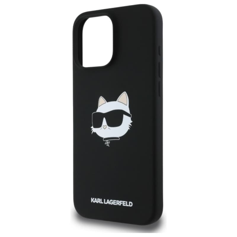Karl Lagerfeld Silicone Choupette Head Print MagSafe - Case iPhone 16 Pro (black) 6