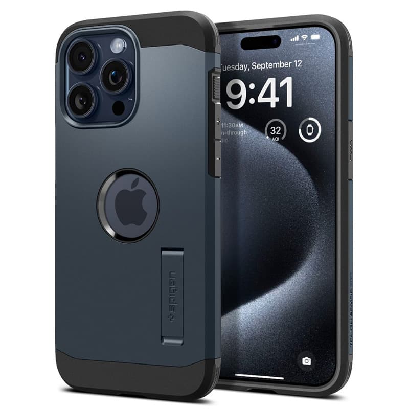 Spigen Tough Armor Mag MagSafe - Case for iPhone 15 Pro Max (Metal Slate)