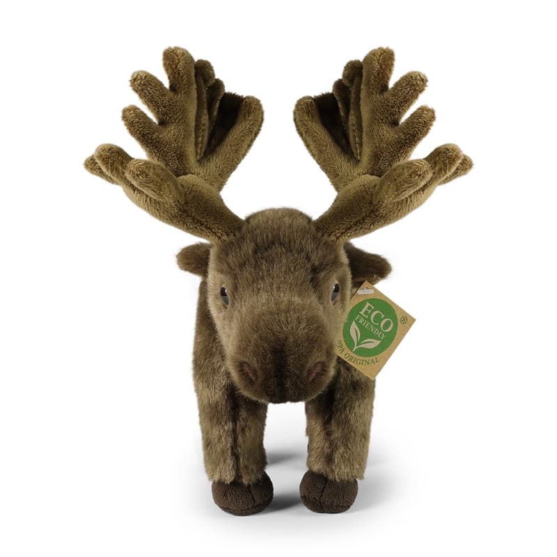 Rappa - Plush realistic moose mascot 24 cm Eco-Friendly 2