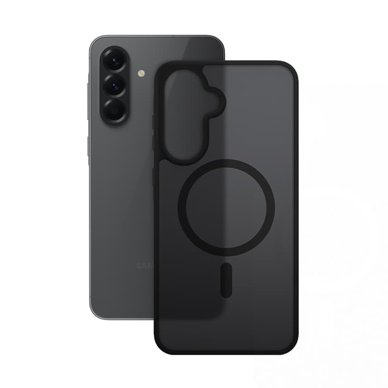 Crong Hybrid Matte Magnetic - MagSafe Case Samsung Galaxy A56 (Black) 2