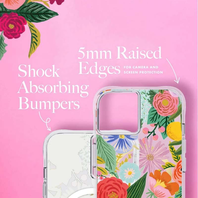 Rifle Paper Clear MagSafe - Case for iPhone 14 Plus (Garden Party Blush) 7