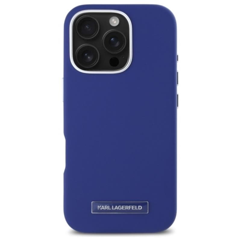 Karl Lagerfeld FW Metal Plate MagSafe - Case for iPhone 16 Pro (blue) 3
