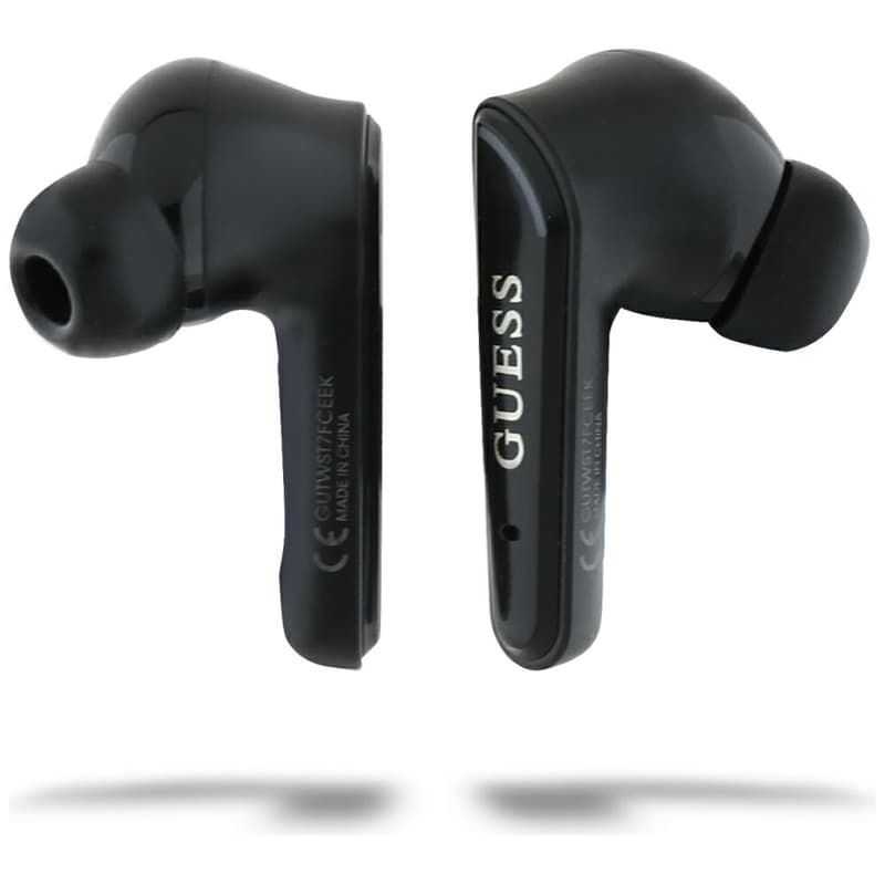 Guess Flat Classic Logo Electroplated - TWS Earbuds + Charging Case (black) 5
