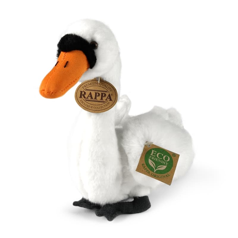 Rappa - Plush realistic swan stuffed animal 20 cm Eco-Friendly 1