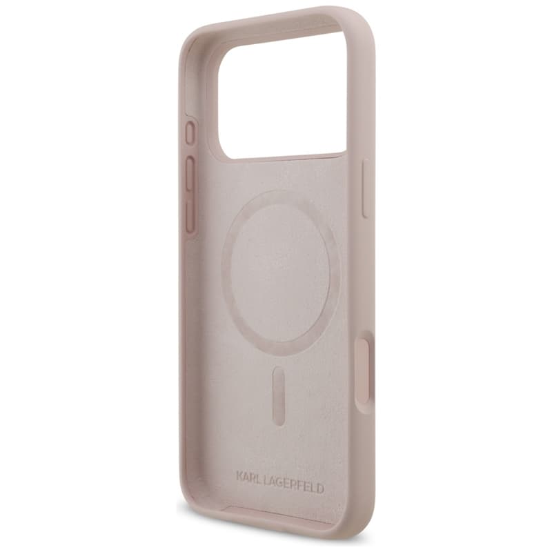 Karl Lagerfeld Silicone Karl & Choupette Ring MagSafe - Case iPhone 17 Pro Max (pink) 7