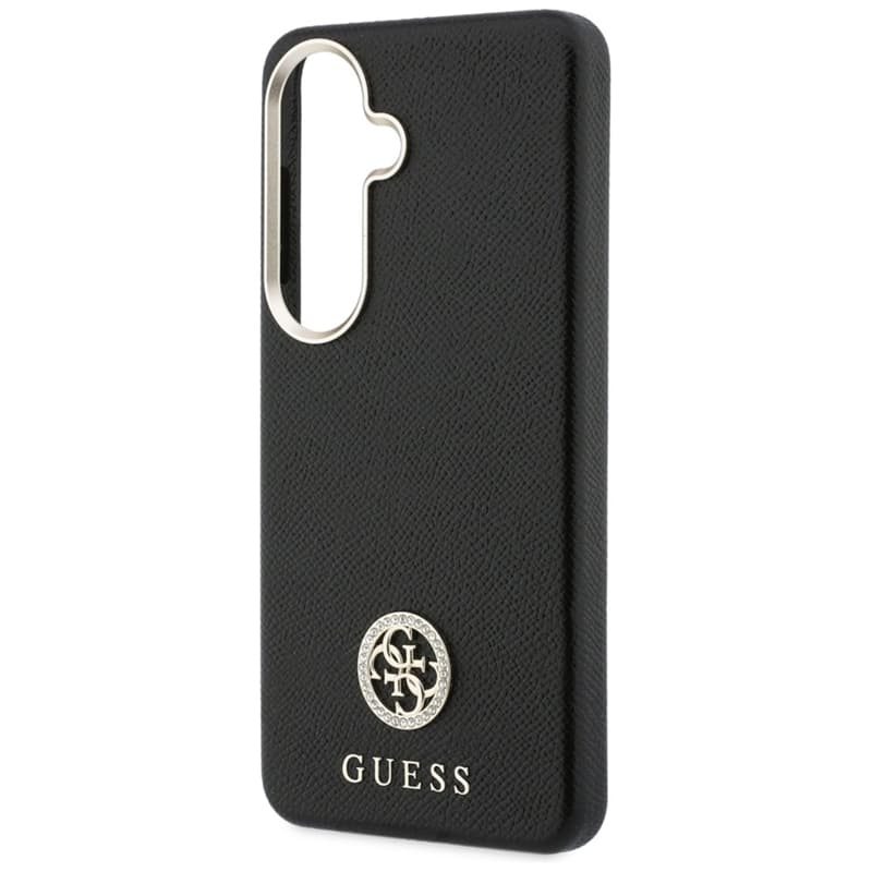 Guess Rhinestone Round Logo MagSafe - Samsung Galaxy S26 Case (Black) 6