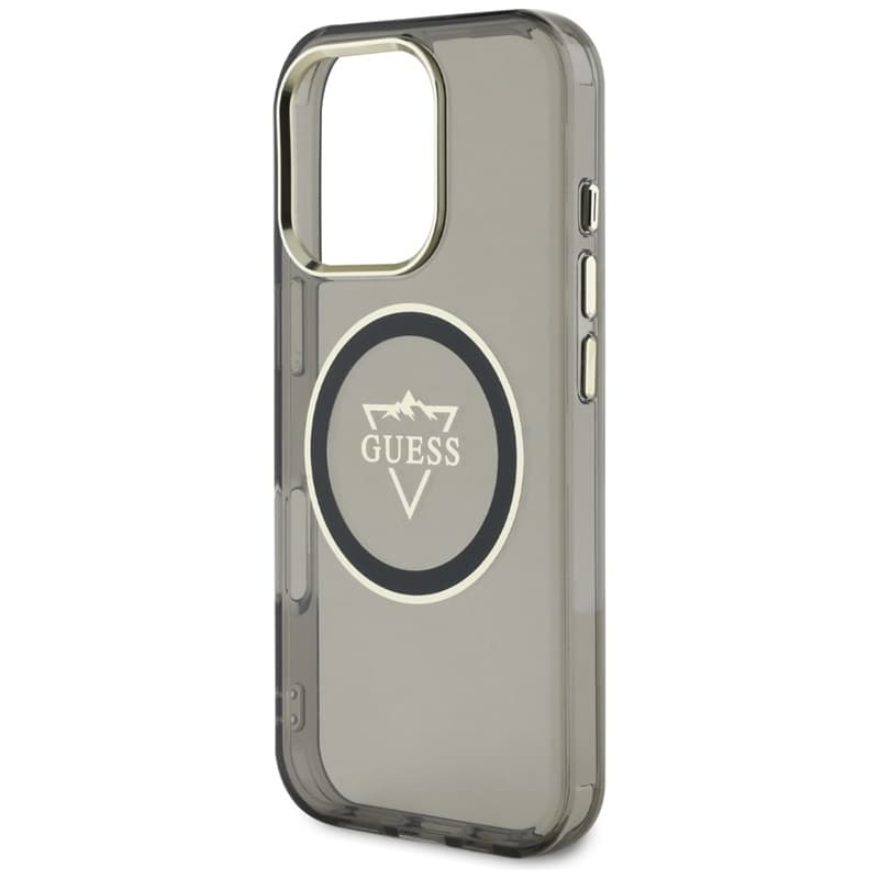 Guess IML Metal Mountain Logo MagSafe - Case for iPhone 16 Pro (black) 6