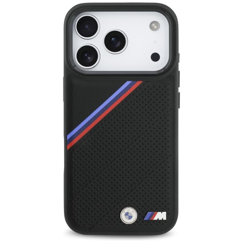 BMW M Tricolor Metal Logo MagSafe - iPhone 17 Pro Case (Black) 3
