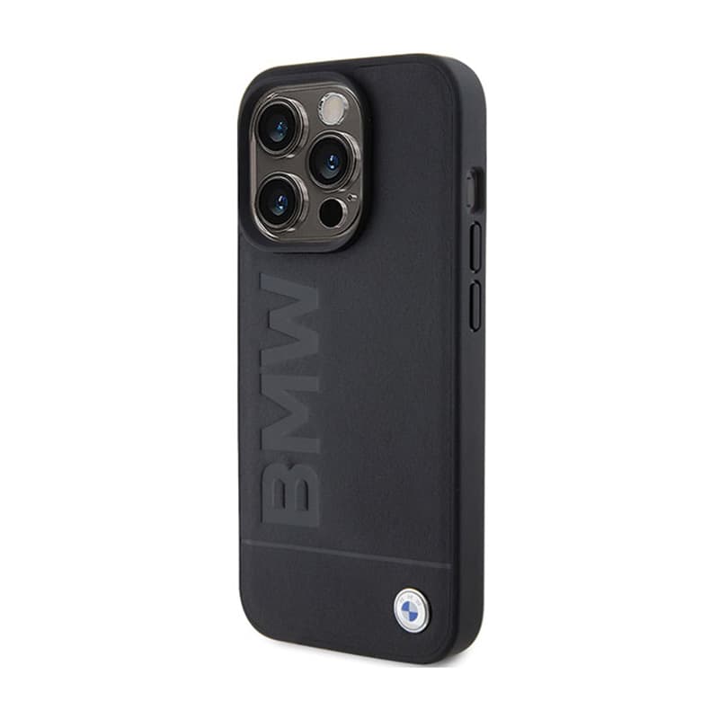 BMW Leather Hot Stamp - Case for iPhone 15 Pro (black) 2