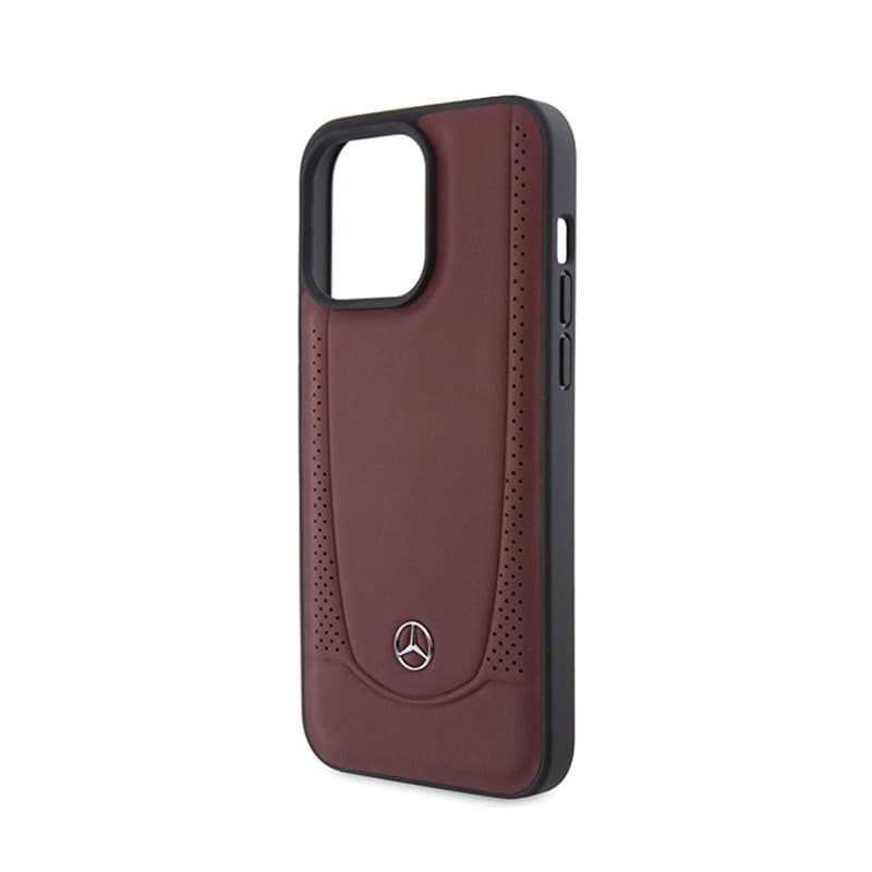 Mercedes Leather Urban Line - Case for iPhone 15 Pro Max (Red) 6