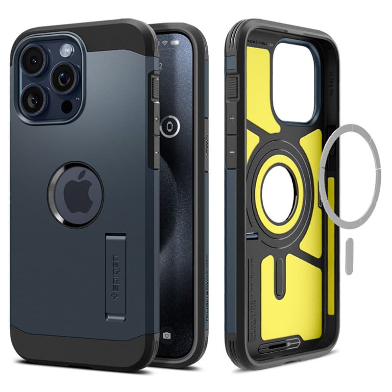 Spigen Tough Armor Mag MagSafe - Case for iPhone 15 Pro Max (Metal Slate) 2
