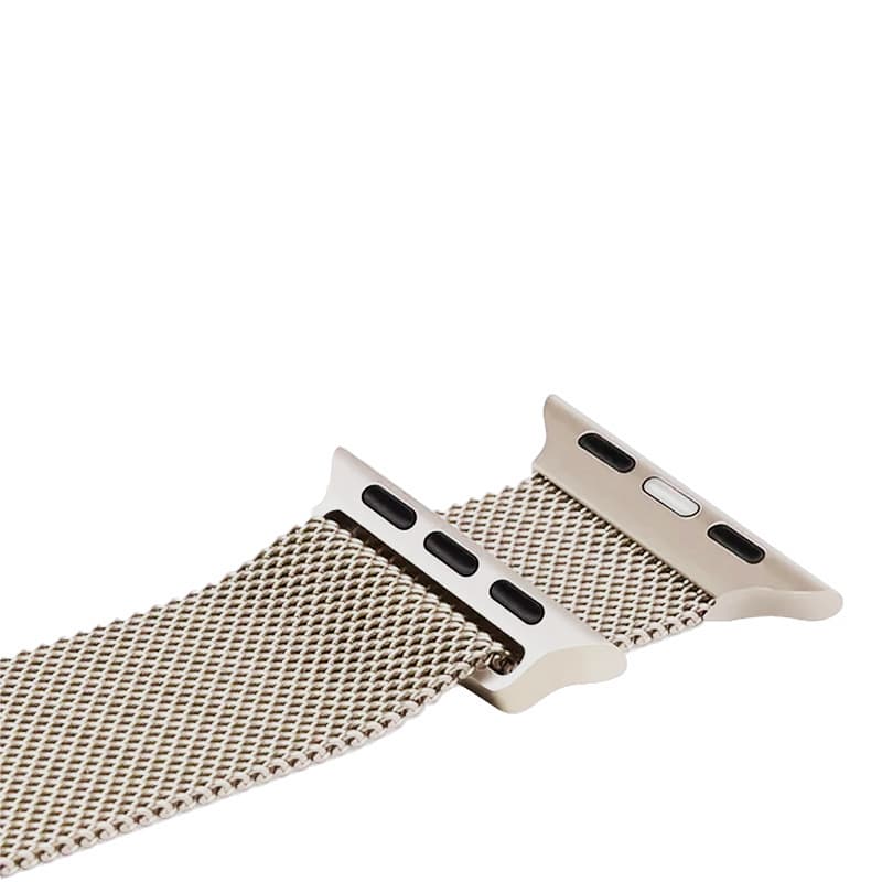 Crong Milano Steel – Stainless Steel Strap for Apple Watch 44/45/46/49mm (Champagne) 8