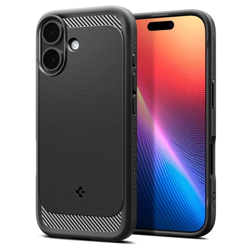 Spigen Rugged Armor Mag MagSafe - Case for iPhone 17 (Matte Black)  