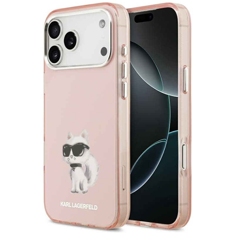 Karl Lagerfeld IML Aquarelle Choupette & Logo MagSafe - Case for iPhone 17 Pro Max (pink)