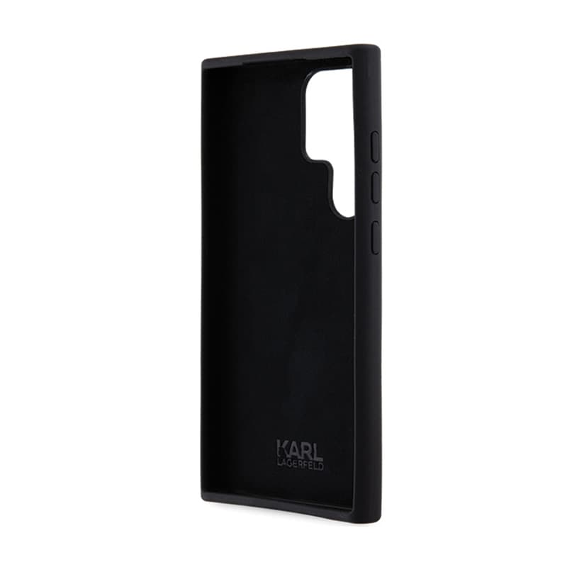 Karl Lagerfeld Silicone Karl & Choupette Metal Pin - Case Samsung Galaxy S24 Ultra (czarny) 7