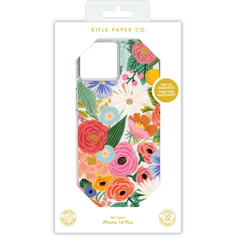 Rifle Paper Clear MagSafe - Case for iPhone 14 Plus (Garden Party Blush) 8