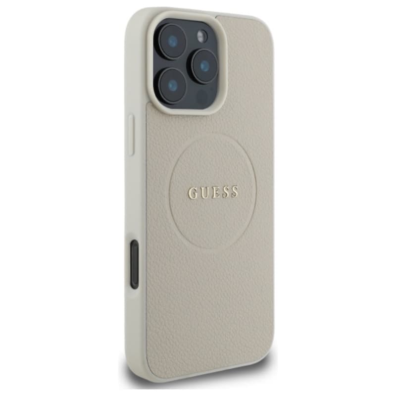 Guess Grained Ring MagSafe - Case for iPhone 16 Pro Max (beige) 4