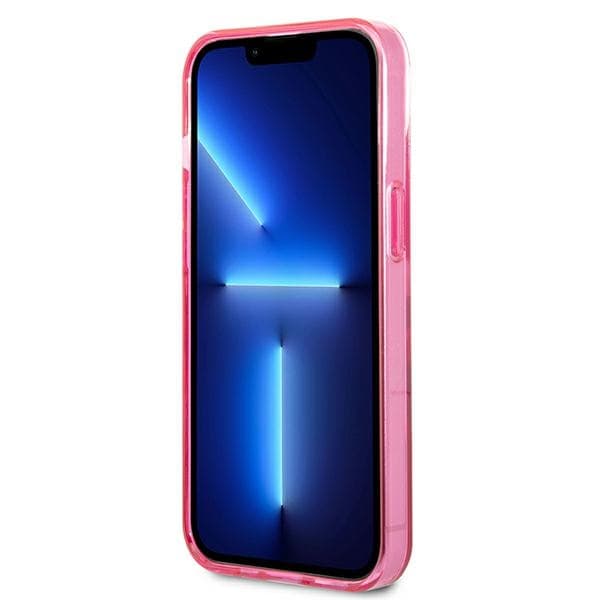 Karl Lagerfeld Gradient Ikonik Karl & Choupette - Case for iPhone 13 mini (Pink) 5