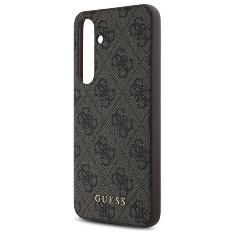 Guess 4G Metal Gold Logo - Case for Samsung Galaxy S24 FE (brown) 6
