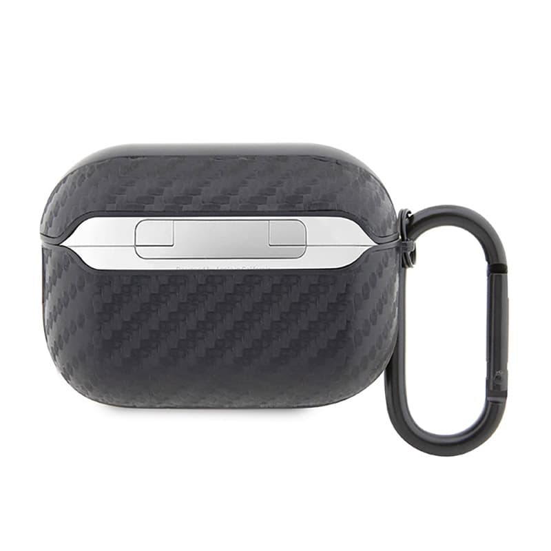 BMW Carbon Double Metal Logo - Case for Apple AirPods Pro 2 (Black) 2