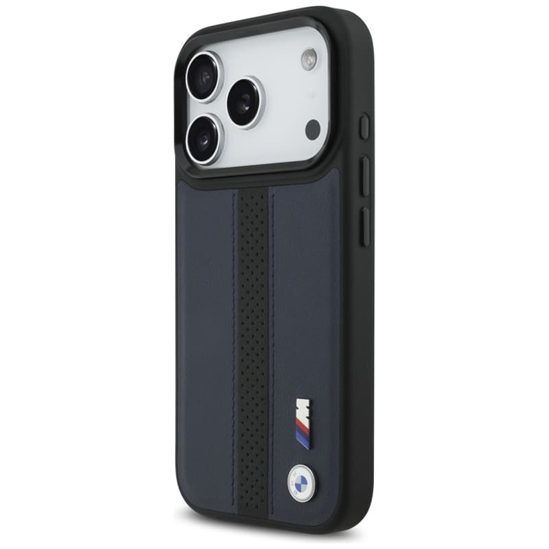 BMW M Perforated Stripe Logo MagSafe - iPhone 17 Pro Case (Navy Blue) 2