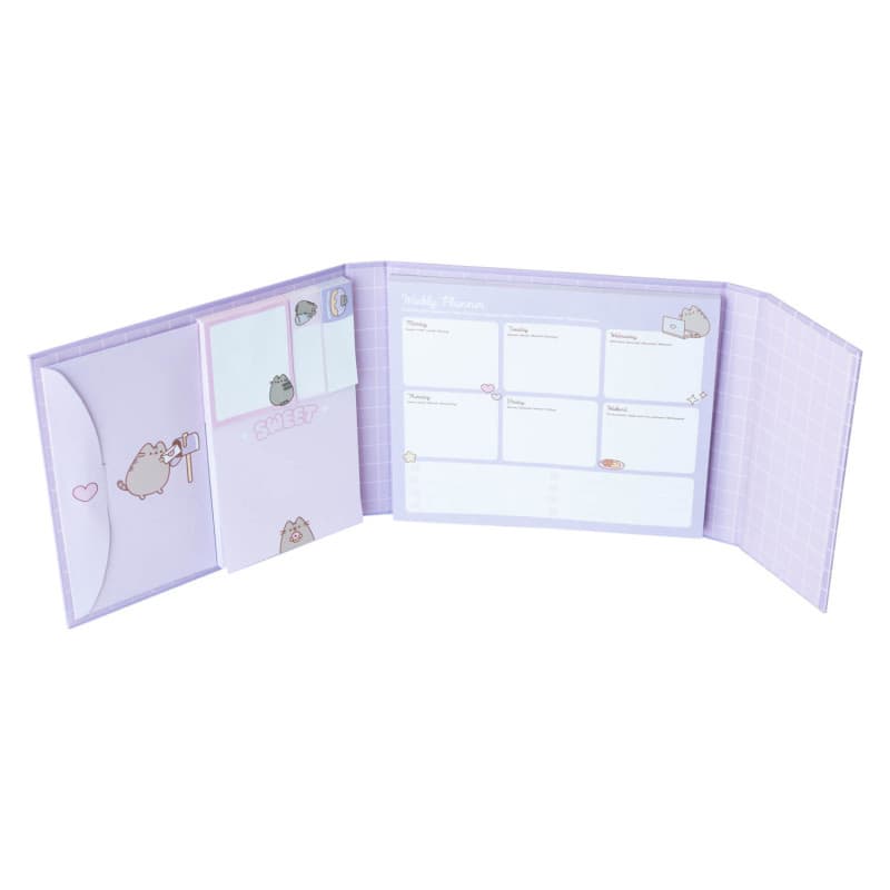 Pusheen - Weekly planner with sticky notes from the Moments collection (19.3 x 16.5 cm) 1