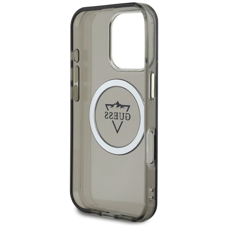 Guess IML Metal Mountain Logo MagSafe - Case for iPhone 16 Pro (black) 7