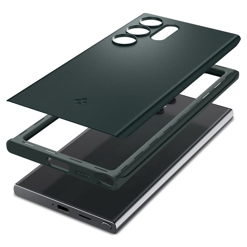 Spigen Thin Fit - Case for Samsung Galaxy S24 Ultra (Abyss Green) 7