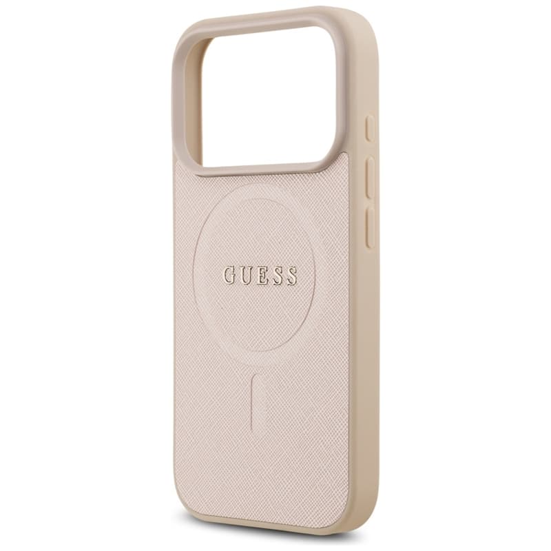 Guess Saffiano Classic Logo MagSafe - Case iPhone 17 Pro (pink) 6