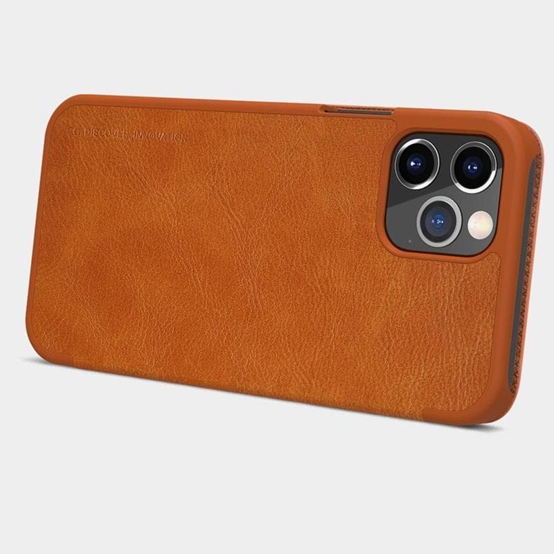 Nillkin Qin Leather Case - Case for Apple iPhone 12 Pro Max (Blue) 2