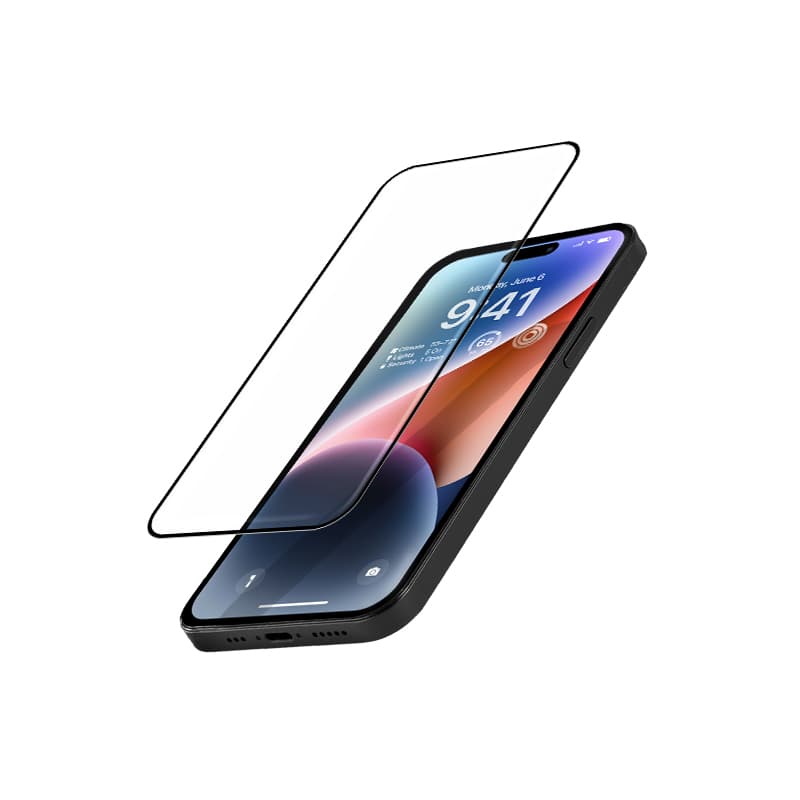 Crong Anti-Bacterial 3D Armor Glass - 9H Tempered Glass for the Full Screen iPhone 14 Pro + Installation Frame 2