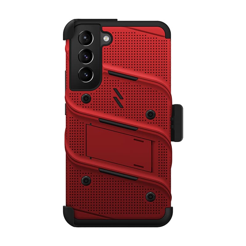 ZIZO BOLT Bundle Samsung Galaxy S22+ Case - Red & Black 2