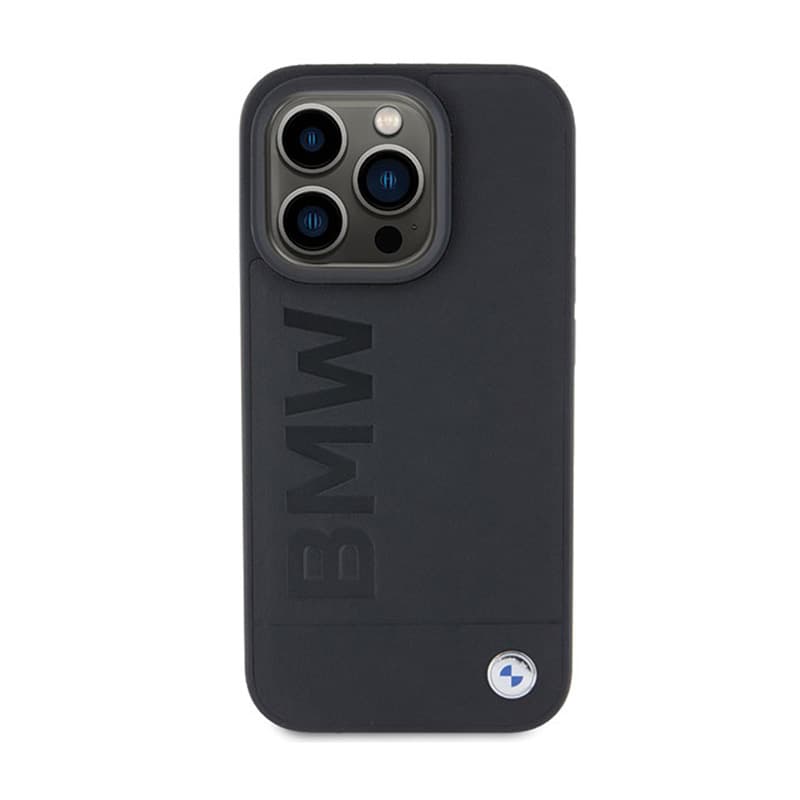 BMW Leather Hot Stamp - Case for iPhone 15 Pro (black) 3