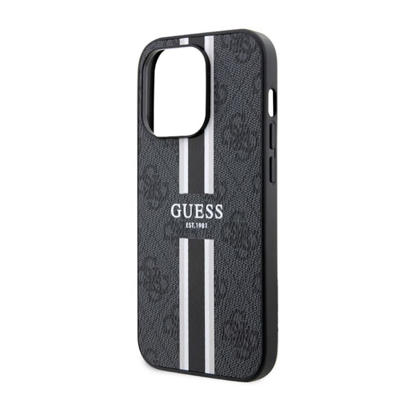 Guess 4G Printed Stripes MagSafe - Case for iPhone 14 Pro Max (Black) 6