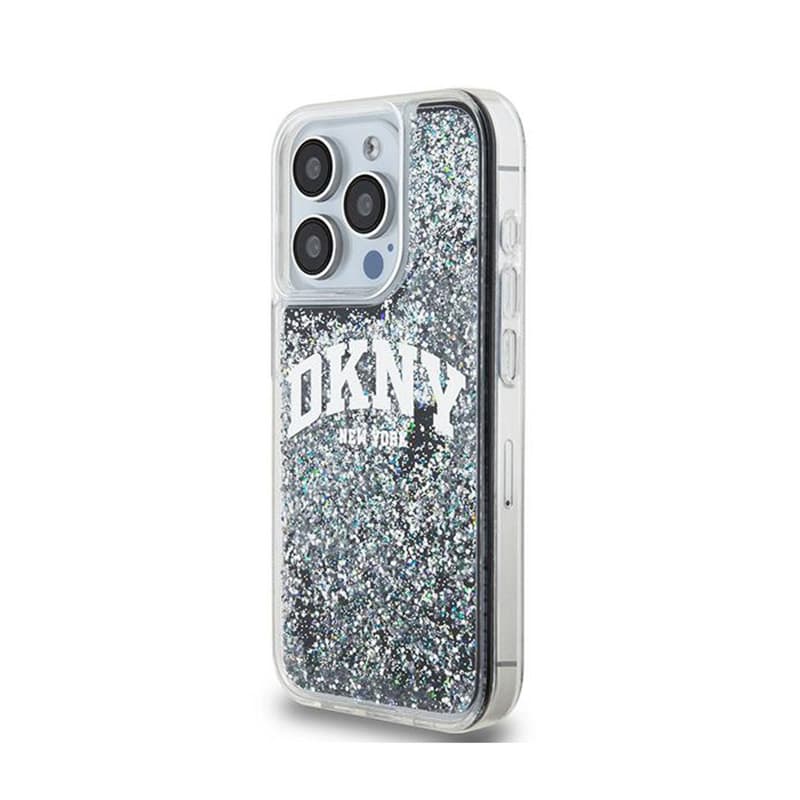 DKNY Liquid Glitter Big Logo - Case for iPhone 15 Pro (black) 2