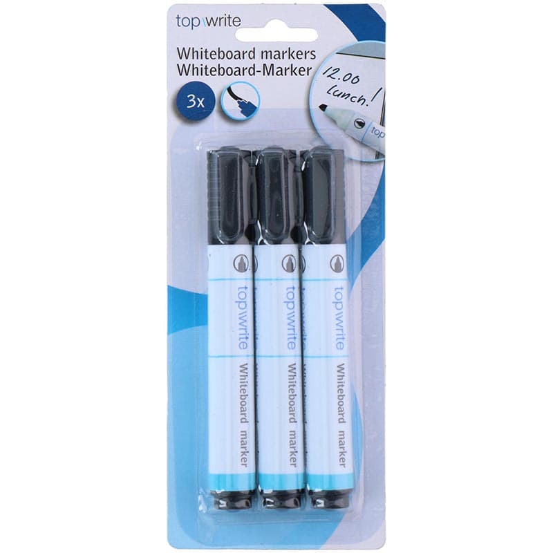 Topwrite - Dry erase board marker 3 pcs. (Black) 2