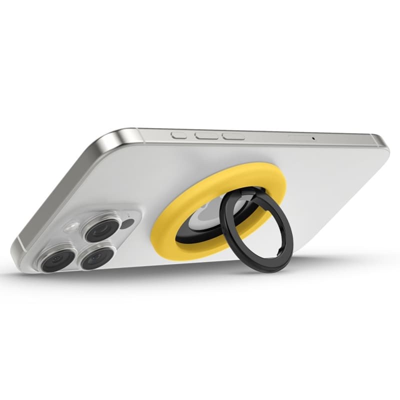 Spigen Nano Pop MagSafe Phone Ring - Finger holder with stand function (Mango Yellow) 6
