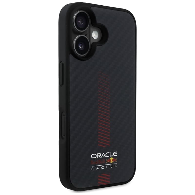 Red Bull Carbon Fiber Power Bar MagSafe - iPhone 16 Case (Black) 4