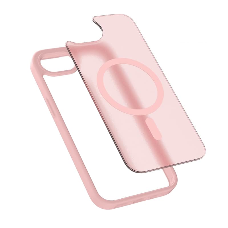 Crong Hybrid Matte Magnetic - MagSafe Case iPhone 17e / 16e (Pink) 3