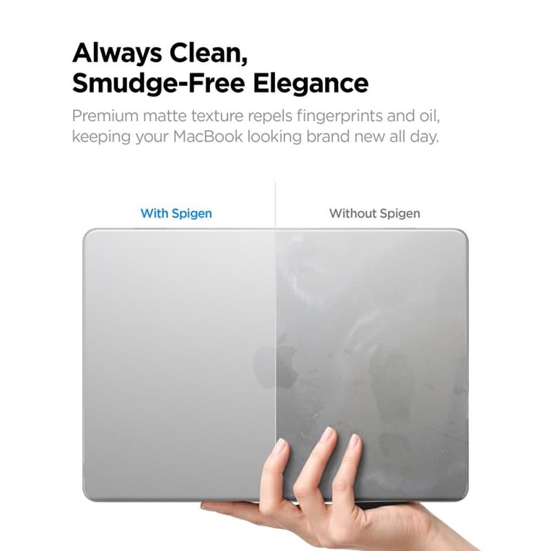 Spigen AirSkin - MacBook Air Case 13.6" (M5/M4/M3/M2/2026-2022) (Frost Clear) 8