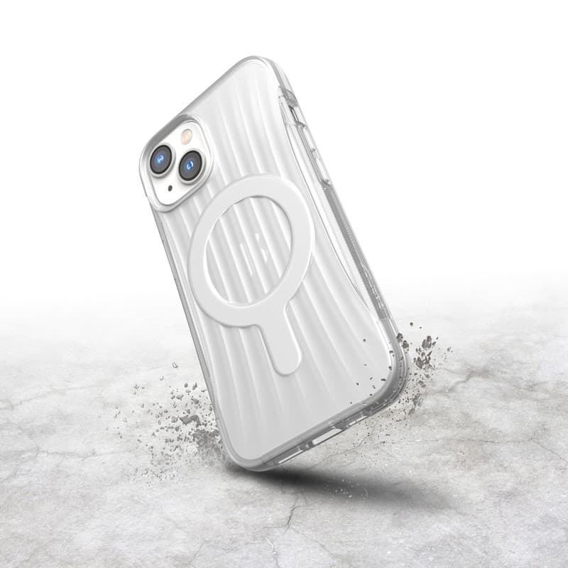 X-Doria Raptic Clutch MagSafe - Biodegradable case for iPhone 14 (Drop-Tested 3m) (Clear) 6