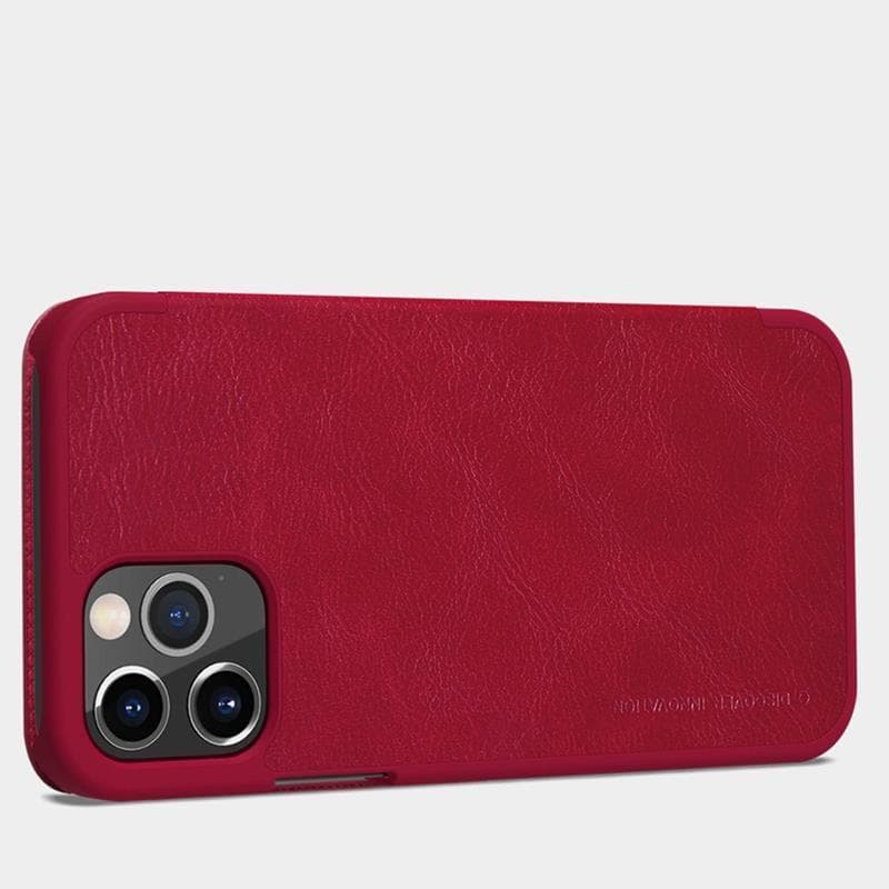 Nillkin Qin Leather Case - Case for Apple iPhone 12 Pro Max (Blue) 3