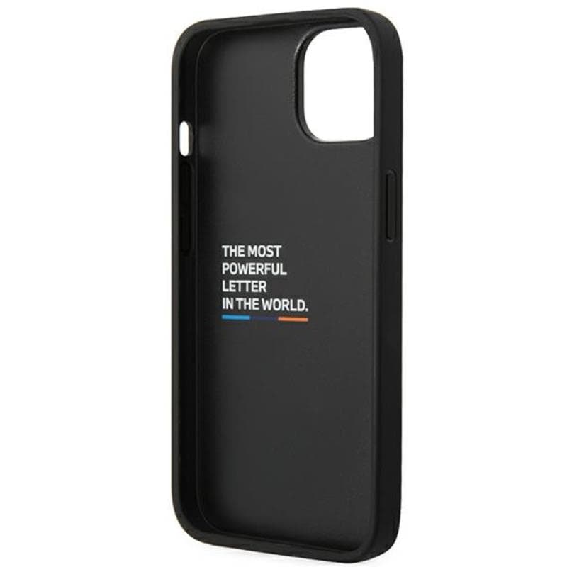 BMW Leather Hot Stamp Tricolor - Case for iPhone 14 Plus (Black) 7