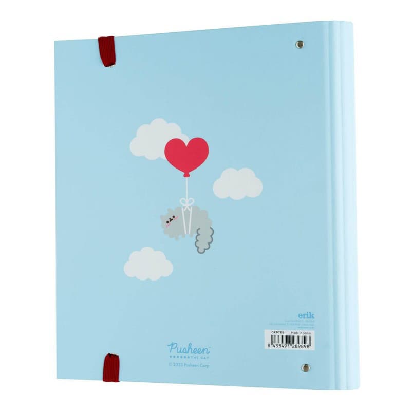 Pusheen - A4 binder from the Purrfect Love collection with sheets (4 rings, elastic band) 2