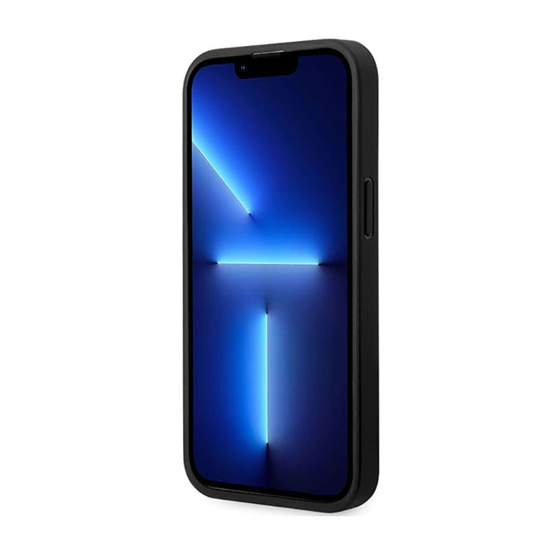BMW Leather Carbon Blue Line MagSafe - Case for iPhone 14 Pro (Black) 5